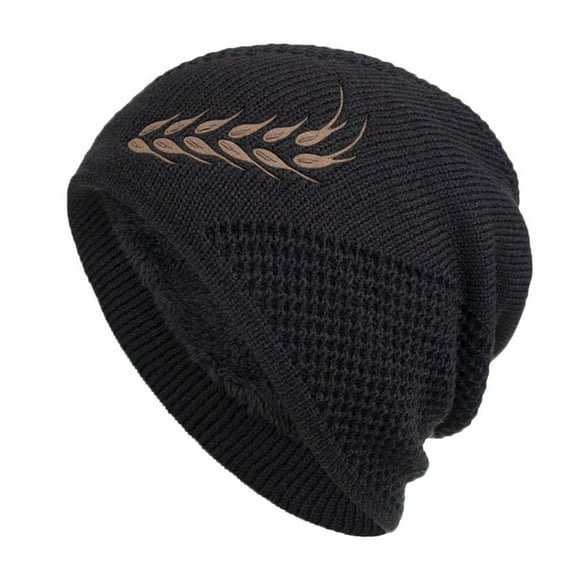 Tanhomme Winter Hat for Satin Knit Slouchy Warm Cap Men Women Winter Trendy Warm Oversized Baggy Stretchy Slouchy y Hat Winter Hats for Women Men Silk Soft Slouchy Warm Cuffed Hat