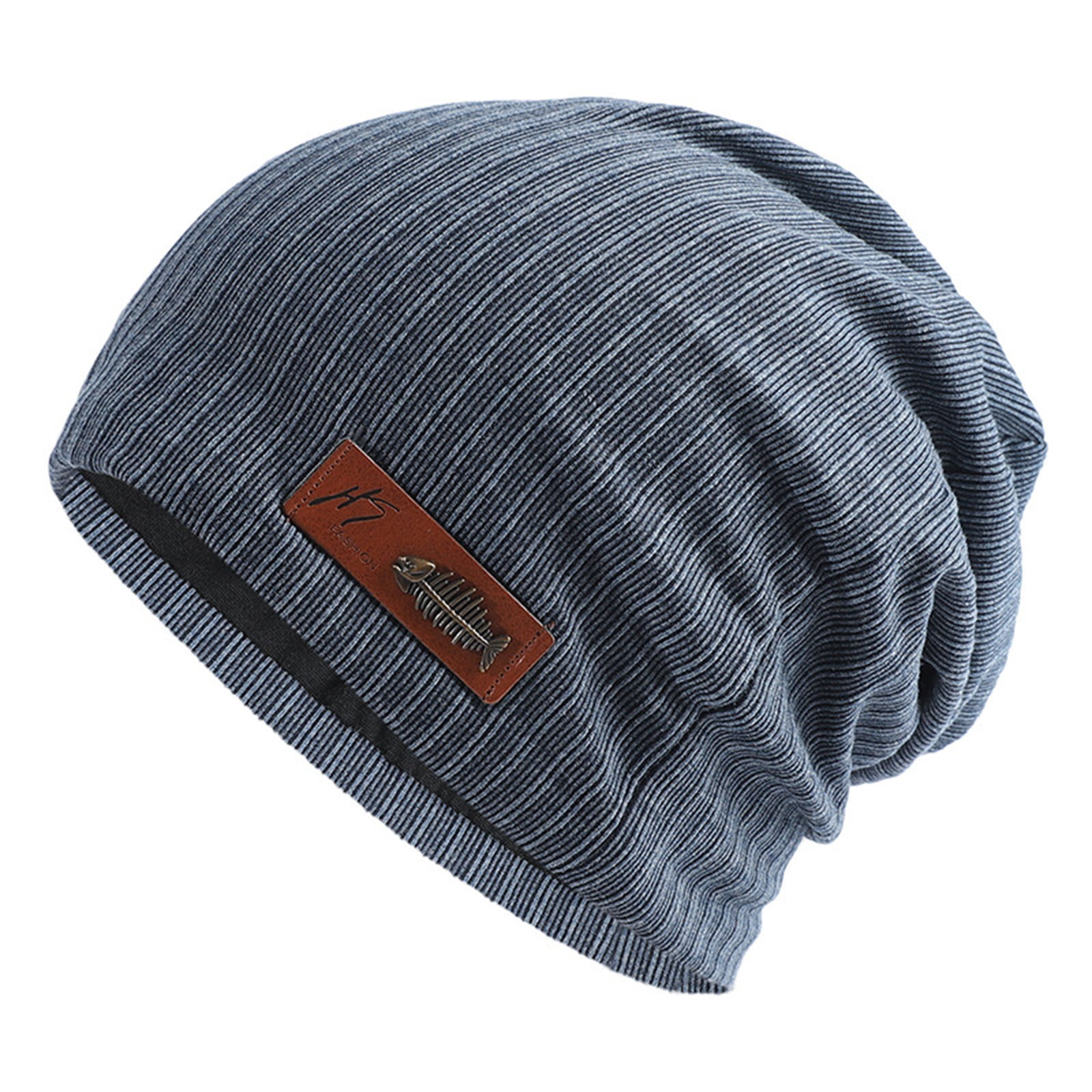 Tanhomme Winter Ribbed Cap Knit Soft Warm Hat Winter Hats For Men Women Soft Warm Knit Hat Ski Stocking Cap Winter Hats for Women Men Silk Soft Slouchy Warm Cuffed Hat