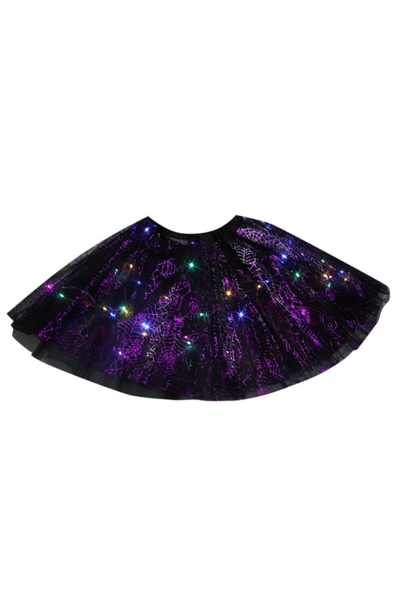Women's LED Skirt Light Up Tutus Glow Tulle Dance Skirts Party Rave Festival Halloween Clothes Women's Halloween LED Tutu Skirts Ballet Dance Tutu Skirt Light Up Skirts Sparkly Party