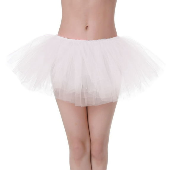 Tanhomme Women's LED Skirt Light Up Tutus Glow Tulle Dance Skirts Party Rave Festival Halloween Clothes Women's Sexy Puffy Skirt 5 Layer Cake Tutu Skirt