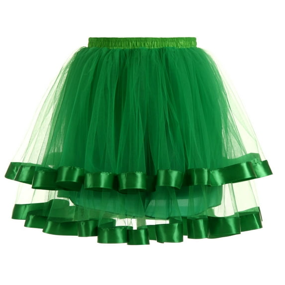 Tanhomme Women's LED Tutu Skirt Light Up Tutus Layered Tulle Ballet Skirt Sparkly Sequin Tutu for Halloween Party Carnival Women Petticoat Underskirt Swing Tutu Princess Skirt Cute New