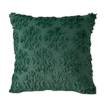 Tanhomme Wool Throw Pillow Covers 18X18 Inch Set Of 2 Decorative Farmhouse Velvet Couch Pillow Case Soft Plush Square Boho Cushion Pillowcase Gray