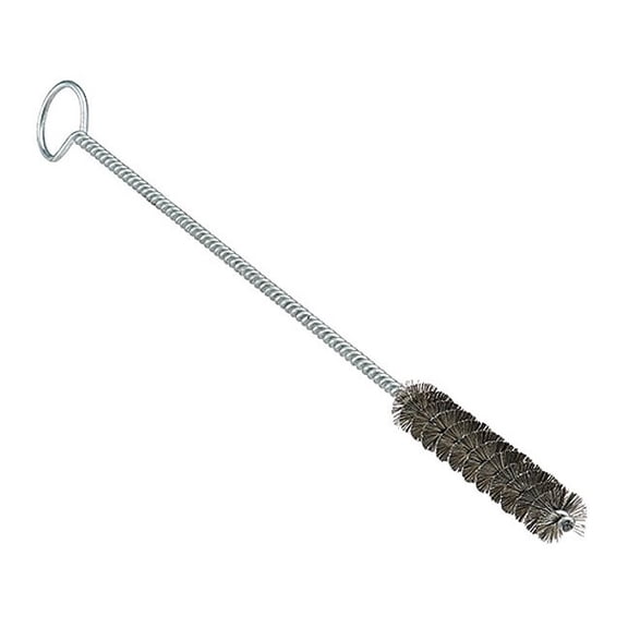Tube and Pipe Brush, 16 1/2 in L Handle, 1 1/2 in L Brush, Tan, Stainless steel, 18 in L Overall