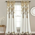 thumbnail image 1 of Tanisha Light Filtering Window Curtain Panels Neutral/Gray 52X84+2 Set, 1 of 11