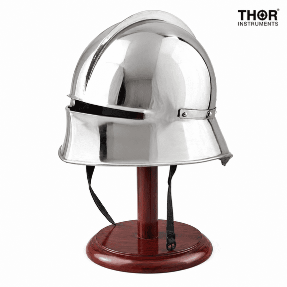 Tanishka Exports Medieval German Sallet Helmet Gothic Close Helmet Re-Enactment Costume Spartan Helmet
