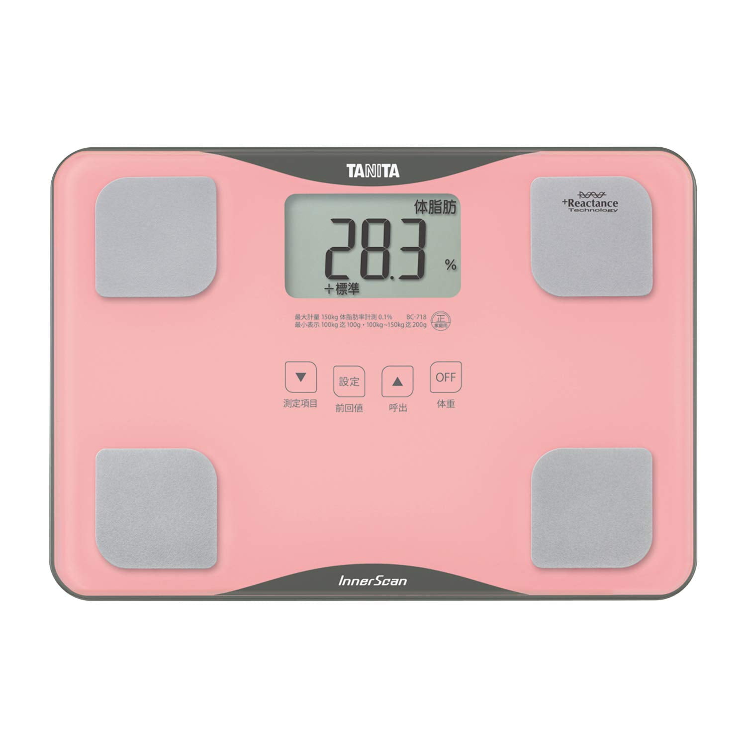 Tanita Body Composition Analyzer InnerScan BC718PK (Pink)