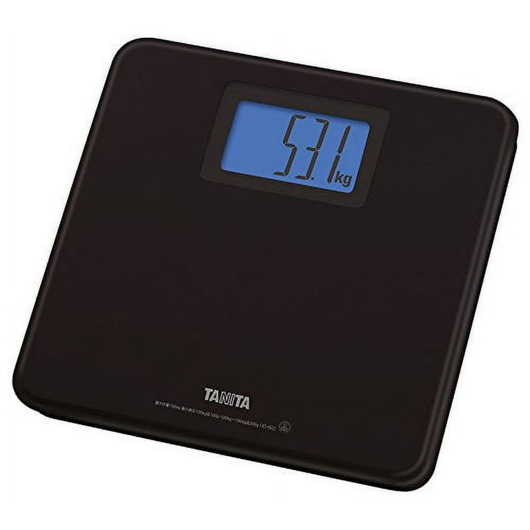 Tanita Weight scale Small black HD-662-BK Power on just by riding About A4  size Backlit 