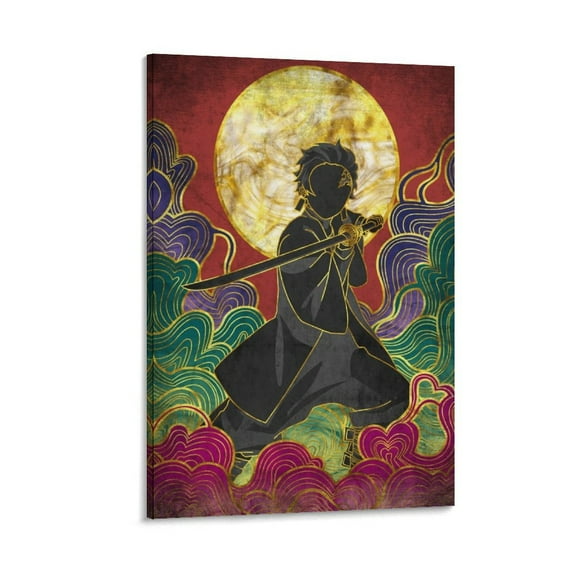 Tanjiro Kamado Artworks Picture Print Poster Wall Art Painting Canvas Gift Decor Home Posters Decorative 24x36inch(60x90cm)