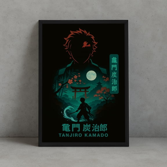 Tanjiro Kamado Demon Slayer Anime: Japanese Manga Wall Art