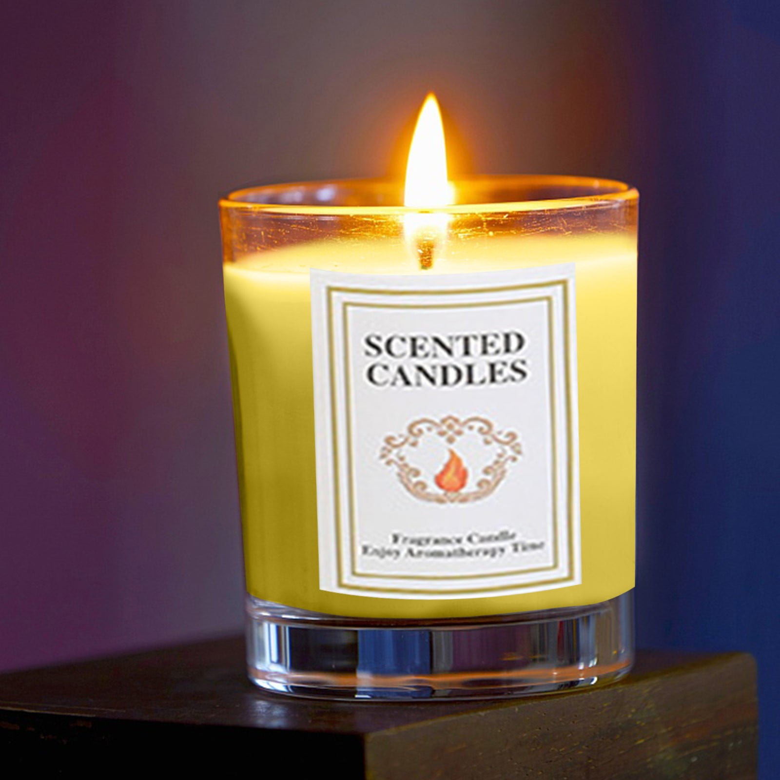 Tanjnj Clearance Candles Lemon Vanilla Scented, 4.6oz 30 Hours Long ...