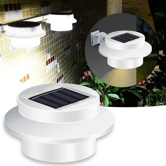 Tanjnj Clearance Garden Light Solar Fence Lights Garden Outdoor Lights 3 LED Wall Lights Fence Lights Gutter Lights.