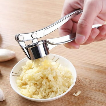 Tanjnj Clearance Garlic Press Stainless Steel, Heavy Duty Garlic Mincer, Easy to Clean, Professional Garlic Crusher, Easy to Use, Upgraded Garlic Smasher, Dishwasher Safe