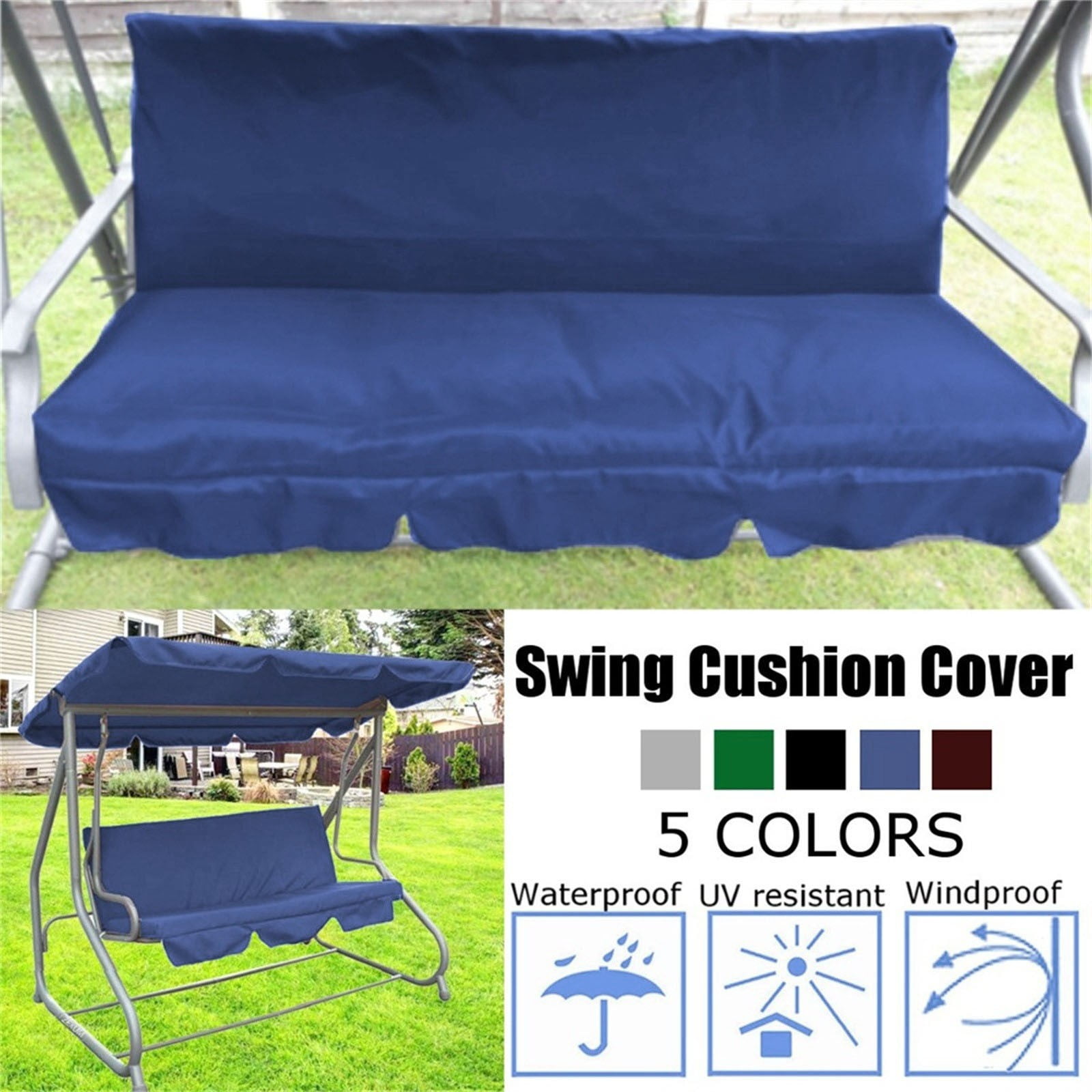 Tanjnj Clearance Outdoor Swing Cover Hammock Cover Garden Swing Cover