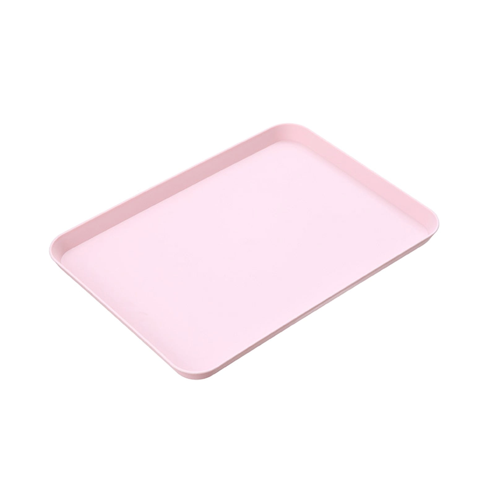 Tanjnj Clearance Plastic Fast Food Trays Bulk Restaurant Serving Trays Colorful Cafeteria Trays