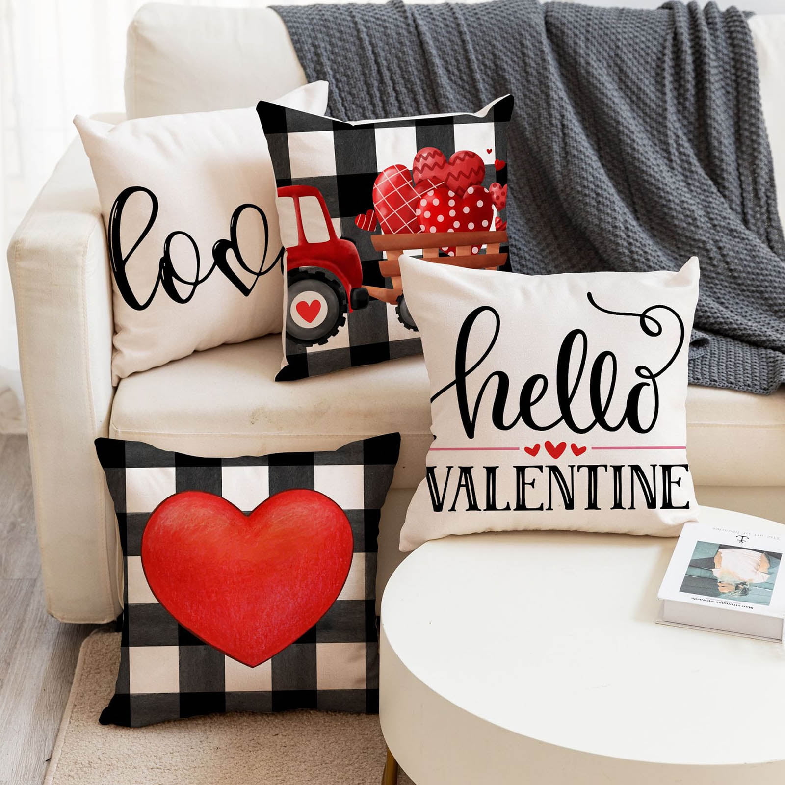 Tanjnj Clearance Throw Pillow Custom 12x12 Composite Wood Black Shadow