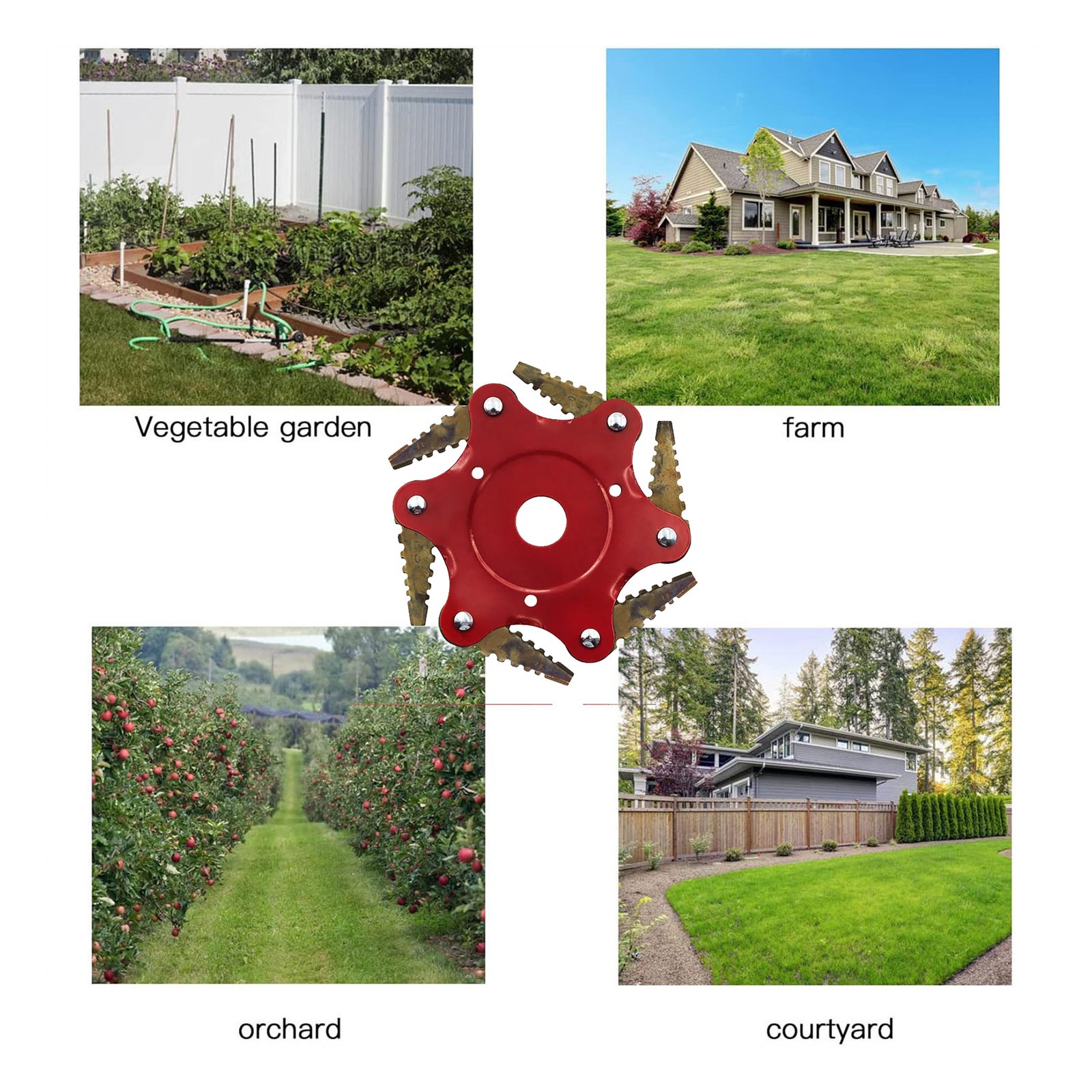 Tanjnj Clearance Weed Eater Blades Universal 6steel Razors Trimmer