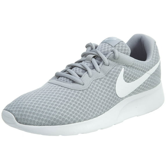 Nike Mens Tanjun Running Sneaker Wolf Grey/White 7.5