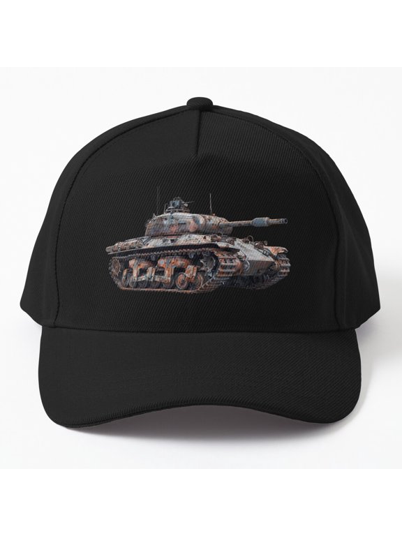 Tank 01 Military Vehicle Baseball Cap, Armored Warfare Graphic Design, Classic Everyday Hat