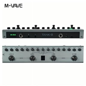 Tank-B Rechargeable Guitar Multi-Effects Pedal Portable 36 Presets 9 Preamp Slots 8 IR Cab Slots 3 Modulation, Delay, Reverb Effects, for Bass Eid Al-Adha Mubarak