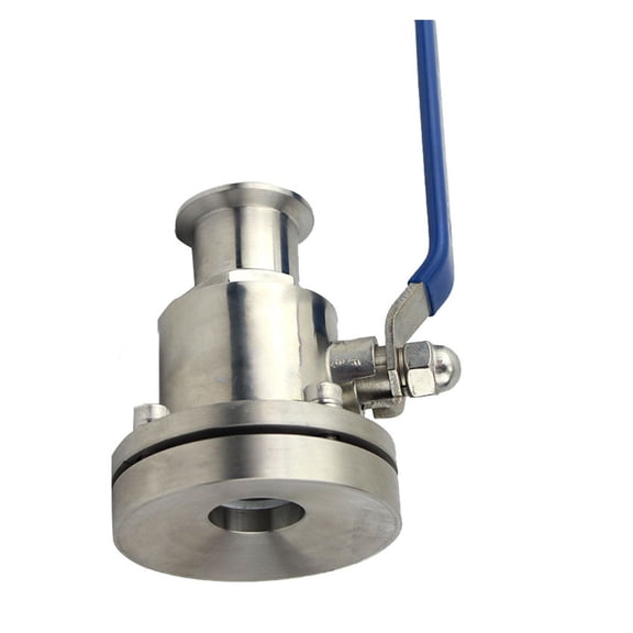 Tank Bottom Valve Pump Sanitary Tank Bottom Ball Valve Tank Bottom Valve SS304/SS316L Quick-install 19mm-102mm ,Durable Materia