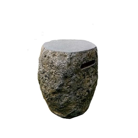 Tank Cover For Boulder Fire Table Natural Rock Stool, Sit Chair
