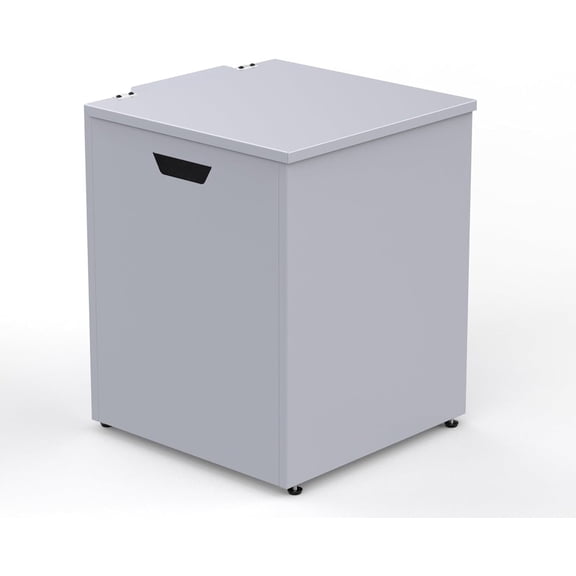 Tank Cover Table Hideaway Table, 16" Storage Side Table for 20 lb Tank, Outdoor Gas Tank Storage Box with Side Handles, Grey