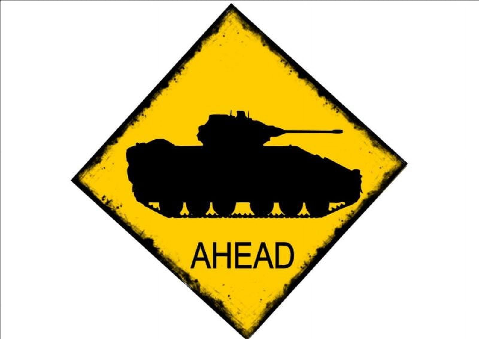 Tank Crossing Australian Style Road Sign Reproduction Vintage Style ...