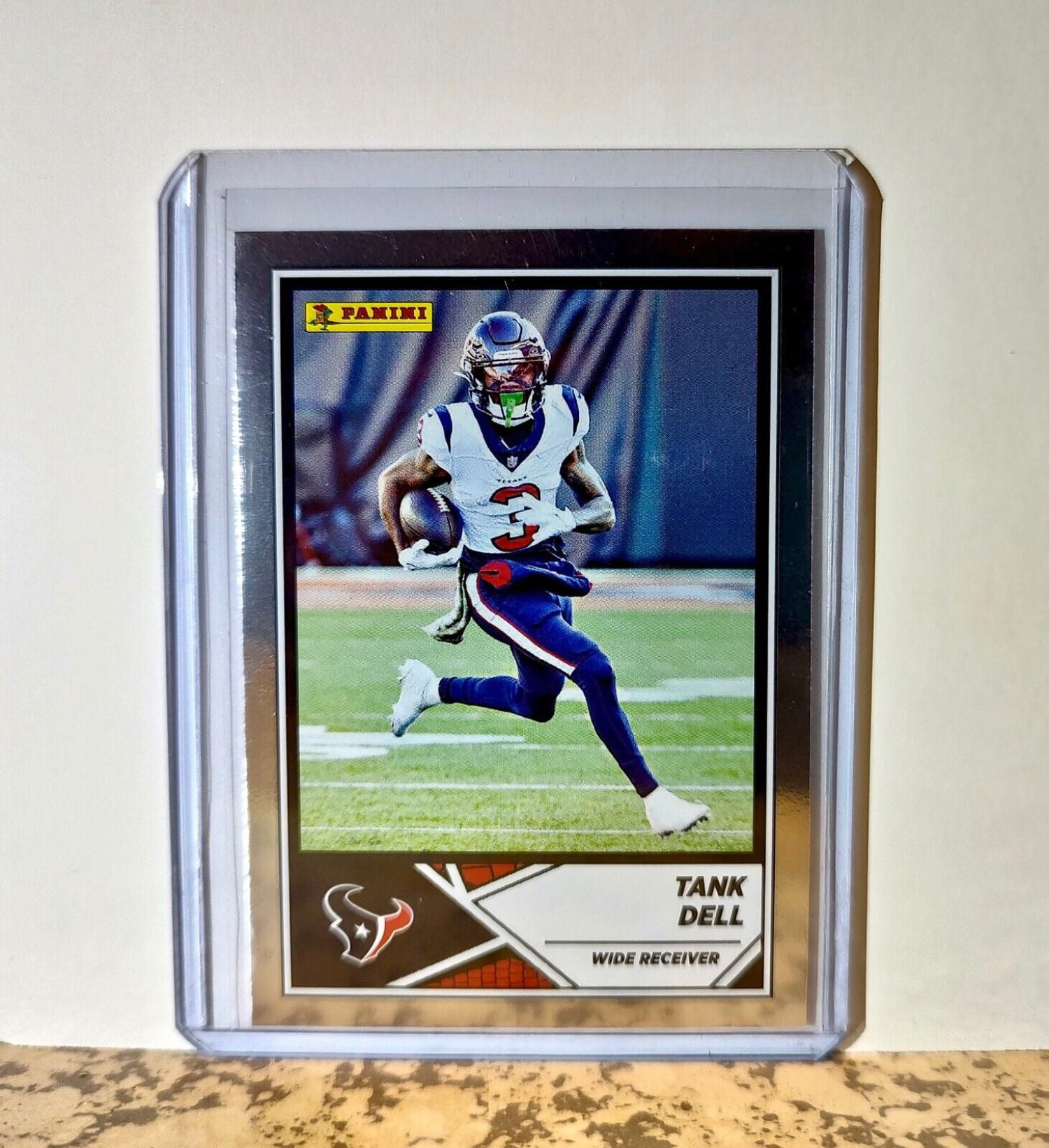 Tank Dell 2024 Panini NFL 69 Silver Foil Sticker Card Houston Texans