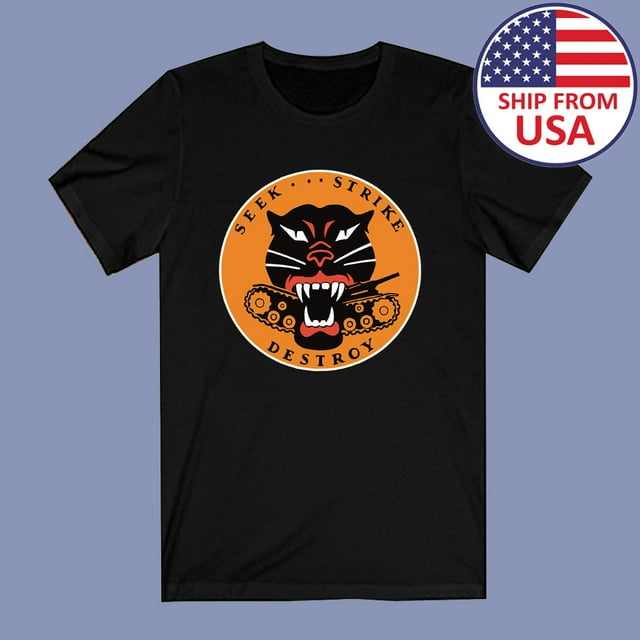 Tank Destroyer Panther Hellcat World War II Army Military Black T-Shirt ...