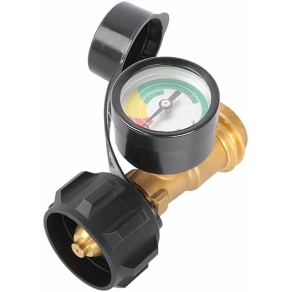 Tank Gauge fit for motorhomes, Cylinders? Gas Grills? Heaters?RV Camper and - QCC1/Type 1 Connection,for 5-20 Pound LP Tanks