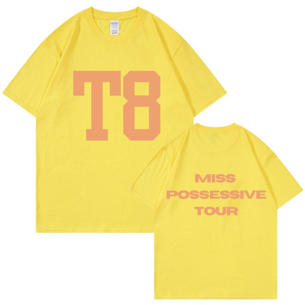 T-shirt Oversize Tate McRae Tour 2025 - Coton Vintage, Manches Courtes, Tailles XS-3XL