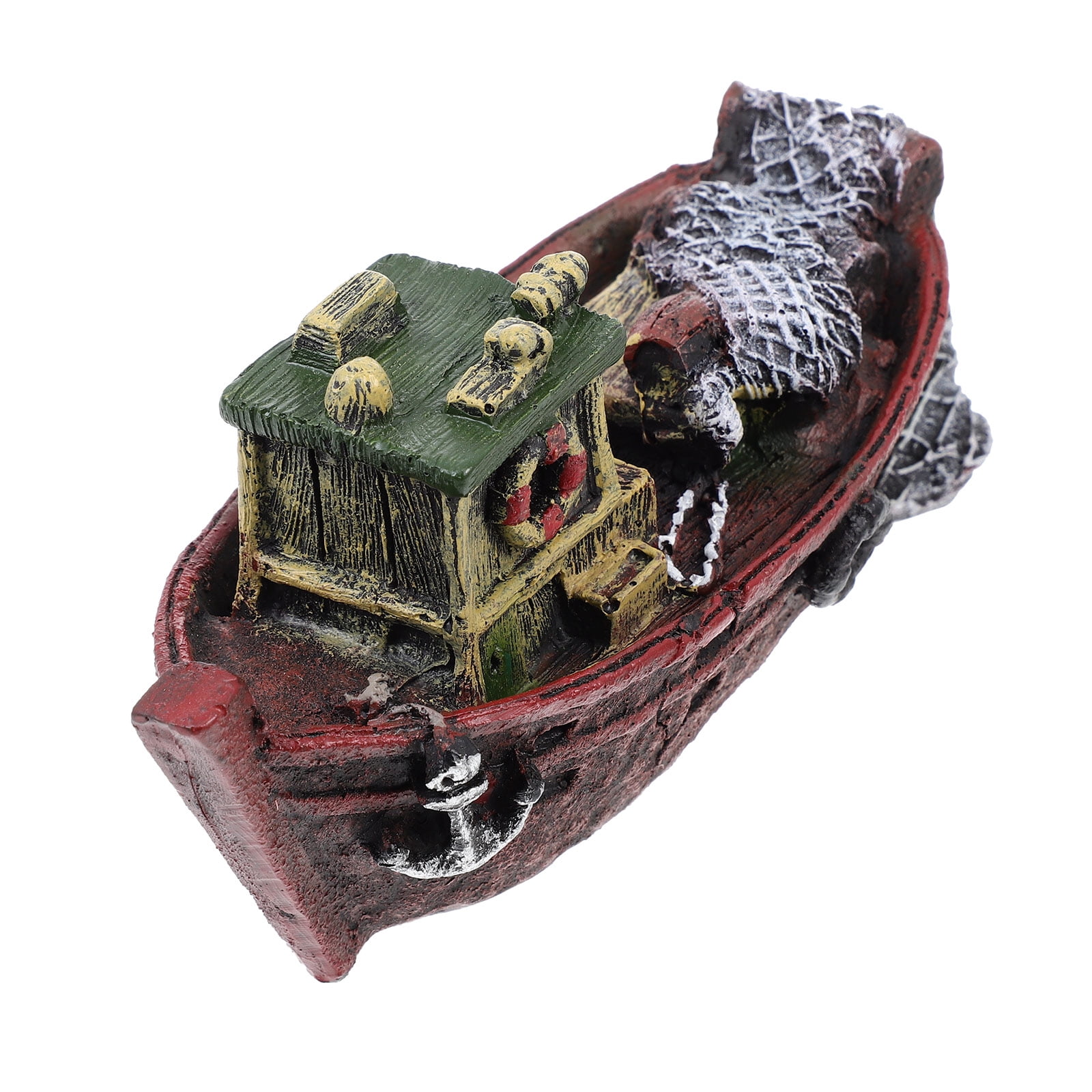 Tank Landscaping Ornaments Aquarium Boat Sailboat Model Desktop ...