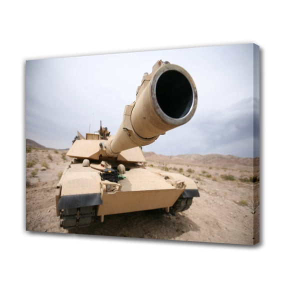 Tank Military M1 Abrams Canvas Poster Bedroom Decor Sports Landscape Office Room Decor Gift,Frame-style,20x30inch(50x75cm)