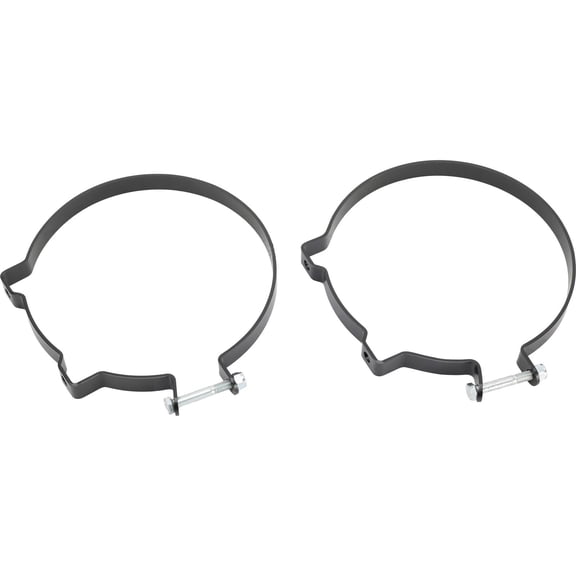 Speedway Motors Steel Tank Mounting Brackets for 8-Inch Diameter Tanks, Universal Fit Pair with 4-Inch Bolt Centers, Durable .12-Inch-Thick Painted Steel Construction