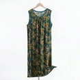 thumbnail image 1 of Tank Nightgowns for Women Sleeveless Sleep Shirts Chemise Night Dress Army Green XXXL, 1 of 3