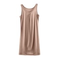thumbnail image 1 of Tank Pleated Nightgown for Women Sleepshirt Loose Chemise Racerback Sleeveless Sleepwear Nightdress, 1 of 3