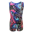 thumbnail image 1 of Tank Style Gymnastics Biketard (Abstract Swirl, Youth 4-5), 1 of 2
