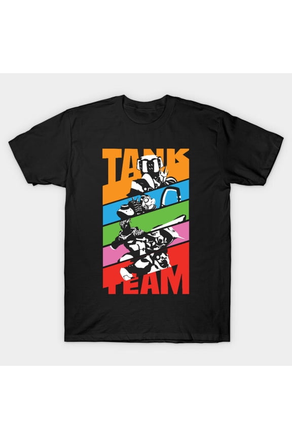 Tank Team Vanguard Multi Player Competitive Shooter Frontline Role Unisex T-Shirt, up to size 3XL.