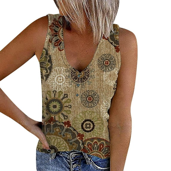 Tank Top For Women Ribbed Knit Tank Tops Casual Sleeveless Tops V Neck Fitted Shirts Blouse