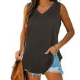 thumbnail image 1 of Tank Top For Women Sevevn Womens 2025 Summer Sleeveless Tops V Neck Tank Tops Loose Fit Shirts, 1 of 8