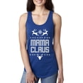 thumbnail image 1 of Tank Top Santa Claus Mama Xmas Sweater Womens Tops Next Level Racerback, 1 of 5