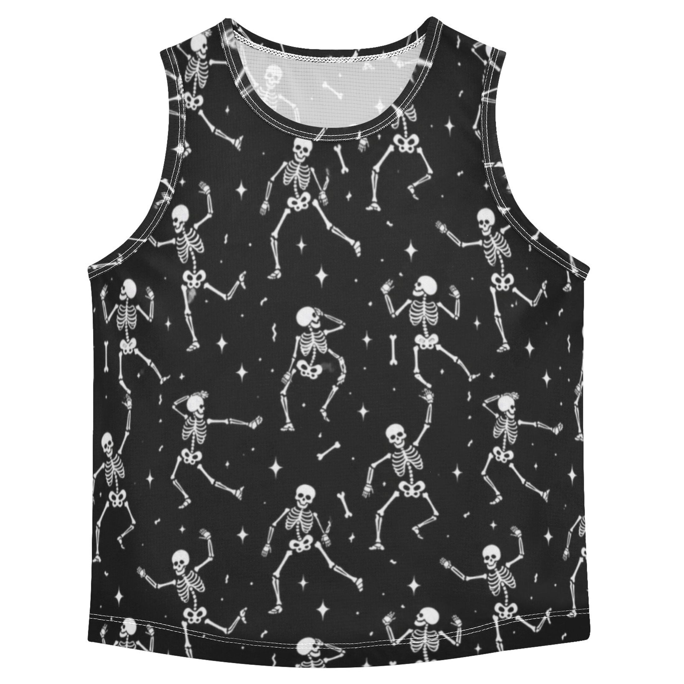 Spaceman Muscle Tank Top Shirts Dancing Skeletons Space Pattern Quick-Dry Athletic for ...