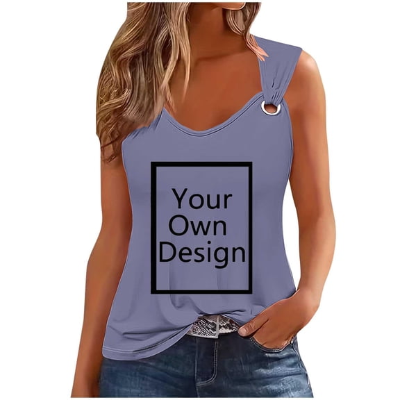 Tank Top for Women 2025 Dressy Casual Summer V Neck Sleeveless Camisole Ring Straps Loose Fit Workout Basic Shirts, Limited Time Offer, Under 10 Dollars