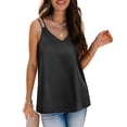 thumbnail image 1 of Tank Top Women Sleeveless V Neck Fitting Basic Tops Summer Going Out Tops, 1 of 7