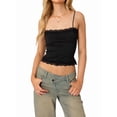 thumbnail image 1 of Tank Top for Women Adjustable Spaghetti Strap Camisole Cropped Lace Trim- Y2K Going Out Tops Summer, 1 of 10