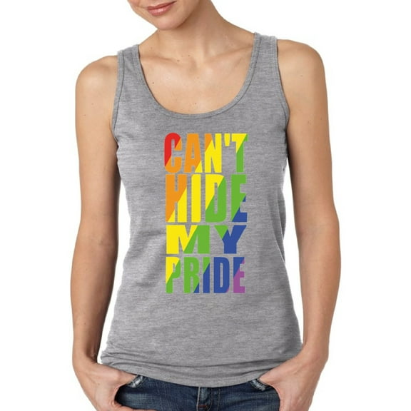 Tank Top for Women Can't Hide My Pride - S M L XL 2XL Pride Support Tee Top Gift Graphic Tee
