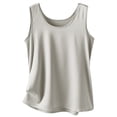 thumbnail image 1 of Tank Top for Women, Comdrip Women's Bottoming Coat with Ice Suspender Vest for Women in Summer Womens Tank Tops Casual Beige L, 1 of 4