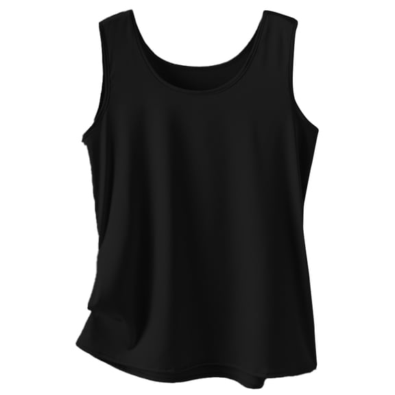 Tank Top for Women, Comdrip Women's Bottoming Coat with Ice Suspender Vest for Women in Summer Womens Tank Tops Casual Black 2XL