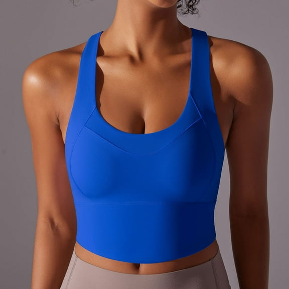 Tank Top for Women Pleated Round Neck Halter Tops Casual Sleeveless Shirts Fit Slim Yoga