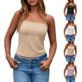thumbnail image 1 of Tank Top for Women Racerback Sleeveless Cropped Tank Tops Scoop Neck Undershirt Sleeveless Shirts Stretch Racerback Breathable Tee, 1 of 6